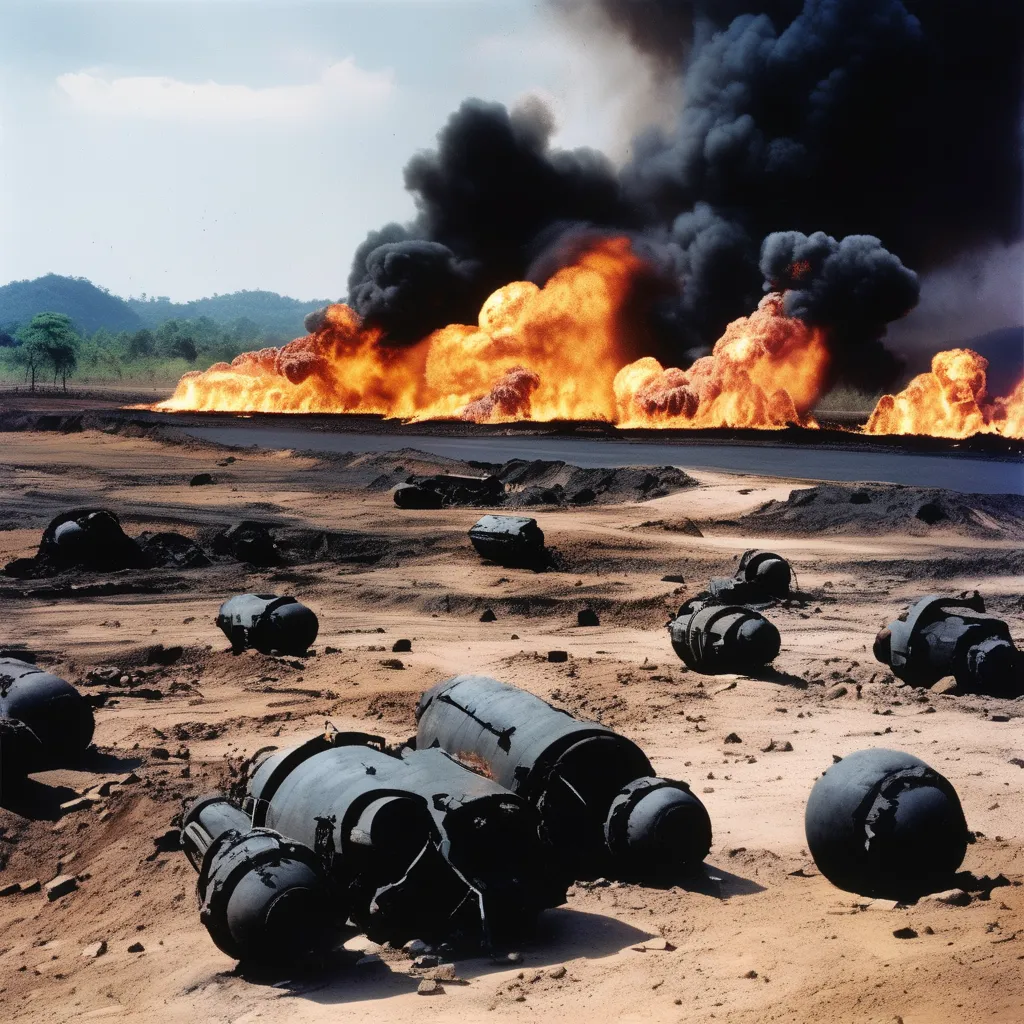 Introduction of napalm bomb and its destructive effects